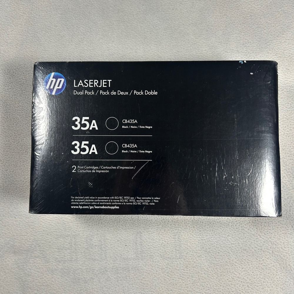 HP LaserJet 35A Toner Cartridge 2-Pack Black CB435D Dual Pack P1005 P1006